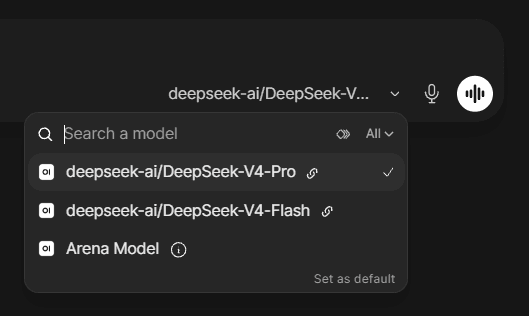 Open WebUI model picker limited to two DEVUP AI models